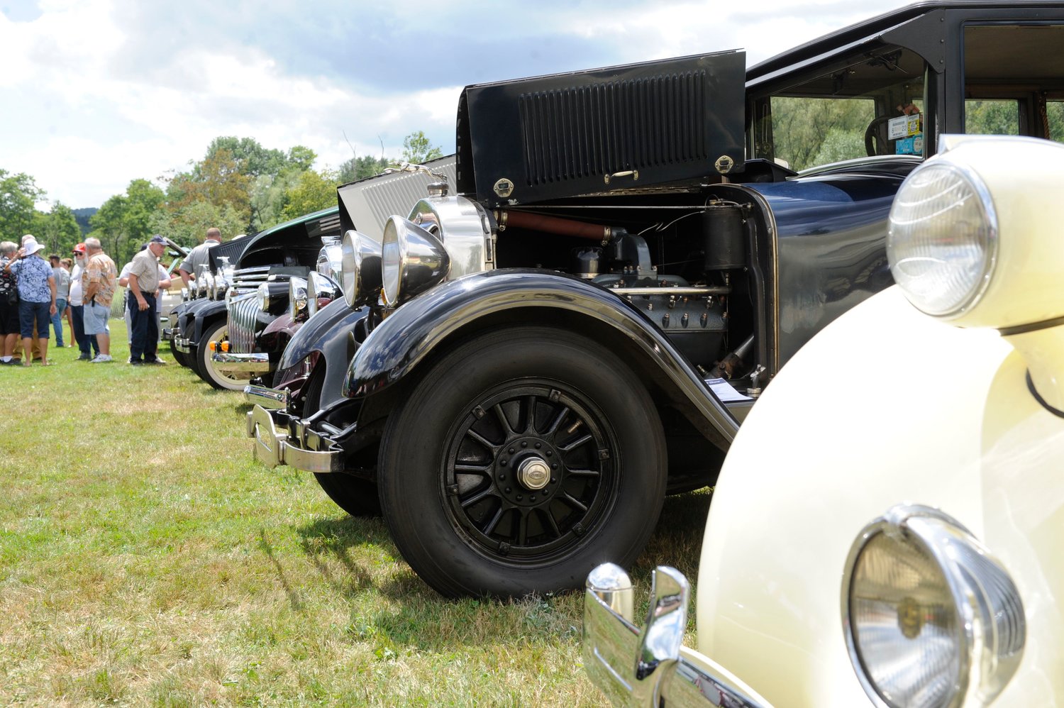 A lineup of classics. Allan and Pat Kehrley showcased several of their immaculately restored and preserved classic cars. Their 1932 Buick Sedan took first place in the antique car pre-1939 class, while their stunning 1935 Packard four-door convertible sedan was selected as the people’s choice.